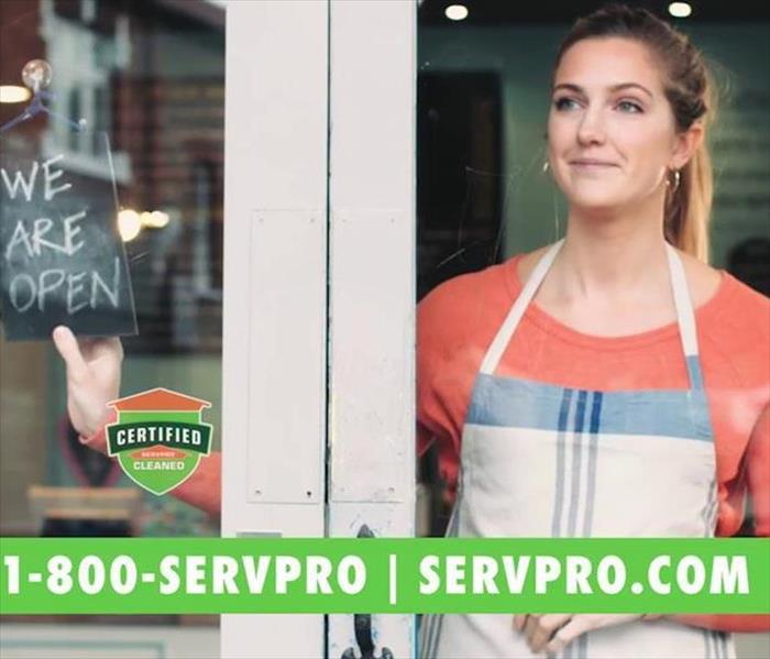 Certified: SERVPRO Cleaned seal in window